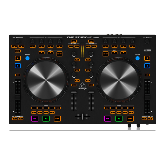 Behringer DJ CONTROLLER CMD STUDIO 4A Brochure
