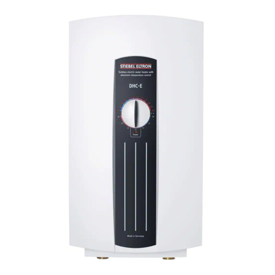 STIEBEL ELTRON DHC-E 8 Installation Instructions Manual
