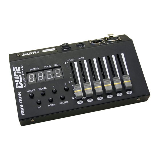 Dune lighting MINI-DMX Operating Instructions Manual