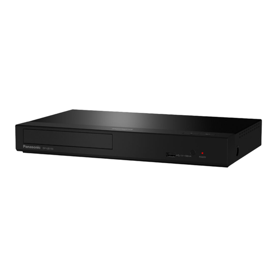 Panasonic UltraHD DP-UB320EB Operating Instructions Manual