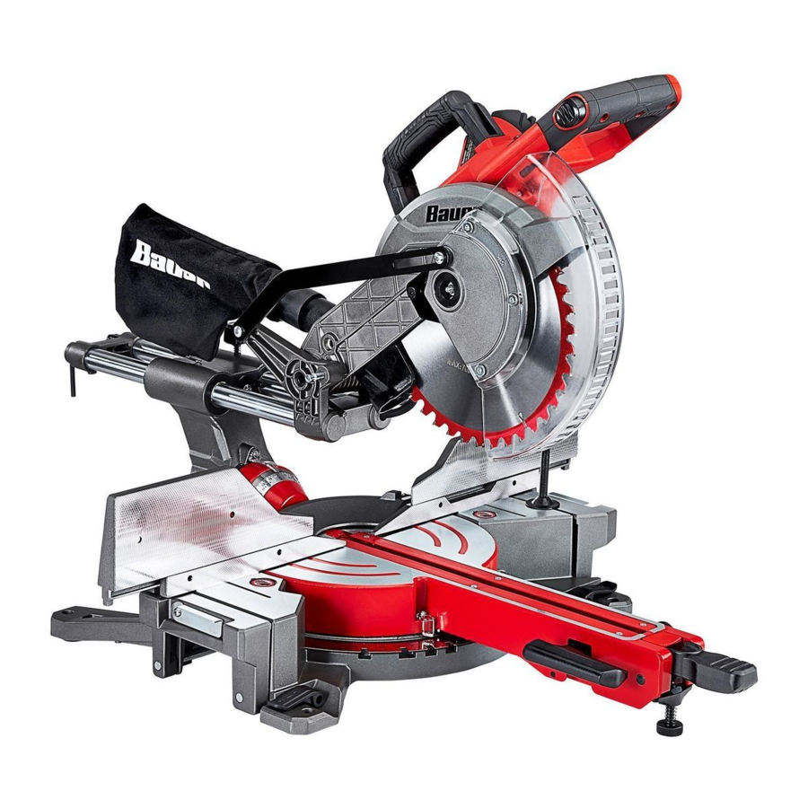Bauer 19743E-B, 57179 - 10 in. Dual-Bevel Sliding Compound Miter Saw Manual