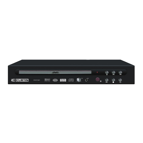 Curtis DVD1041 Specification Sheet