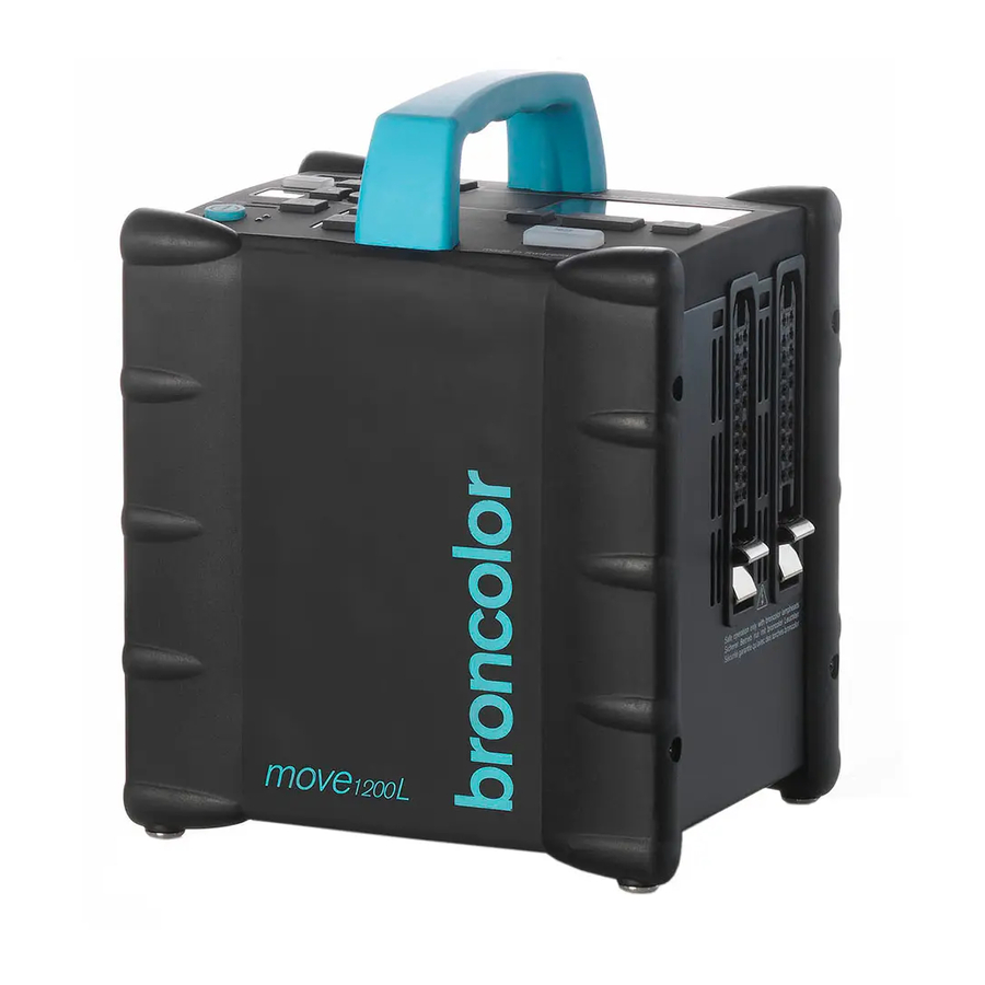 Broncolor Move 1200 L RFS 2 Operating Instructions Manual