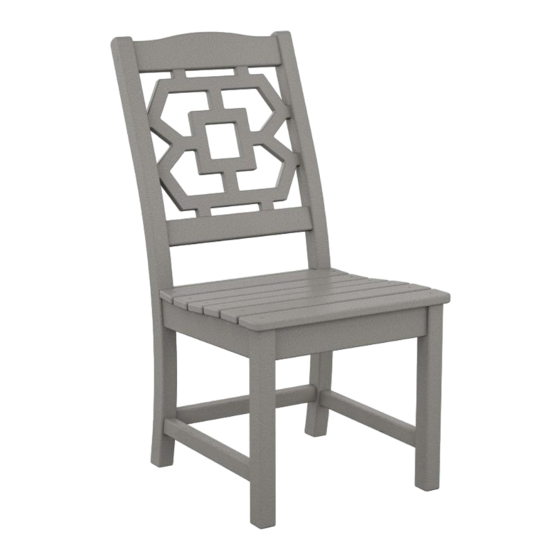 Polywood Chinoiserie MSTGD190 Assembly Instructions