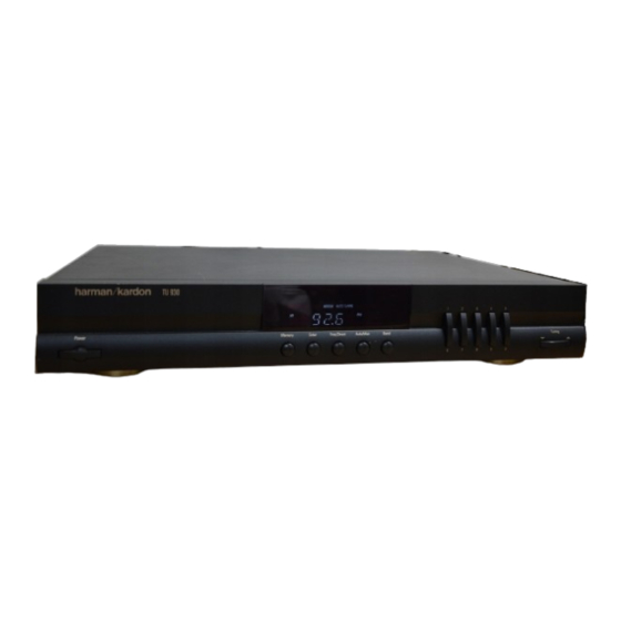 Harman Kardon TU930 Owner's Manual