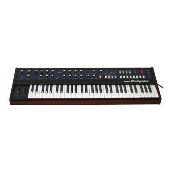 Korg POLYSIX Service Manual