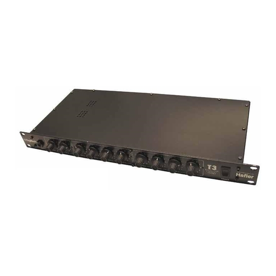 Hafler T3 User Manual