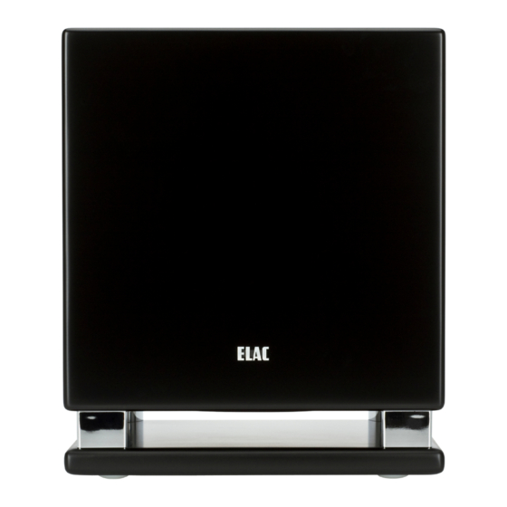 ELAC SUB 2030 Operating Instructions Manual