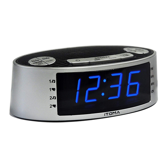 User Manuals: iToma CKS3301 Alarm Clock Radio