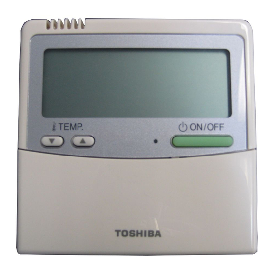 Toshiba RBC-AMTU31-E Owner's Manual