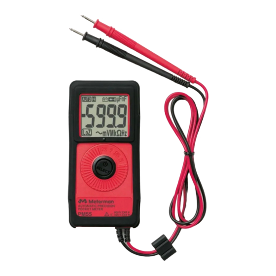 Meterman PM55A User Manual