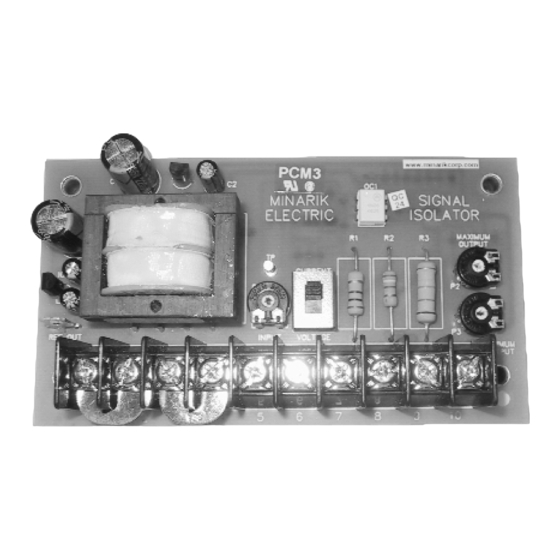 Minarik PCM3 User Manual