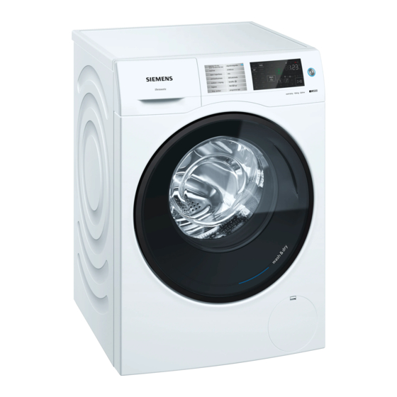 Siemens WD4HU540ES Instruction Manual And Installation Instructions