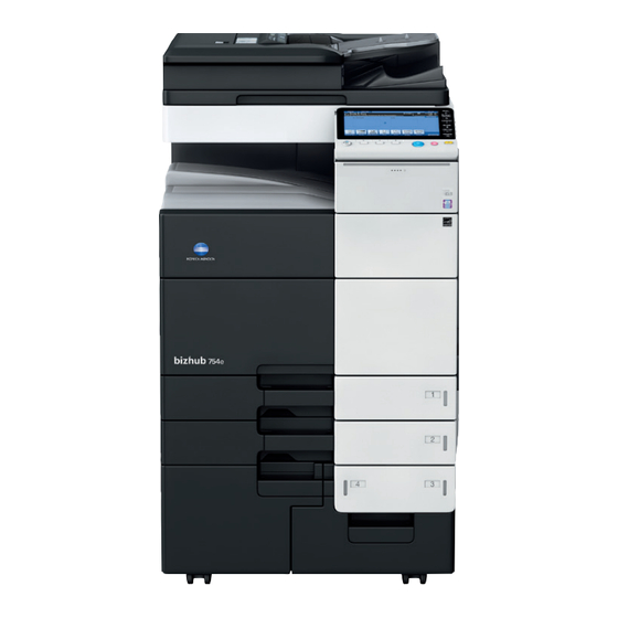 Konica Minolta bizhub PRO 958 Quick Reference