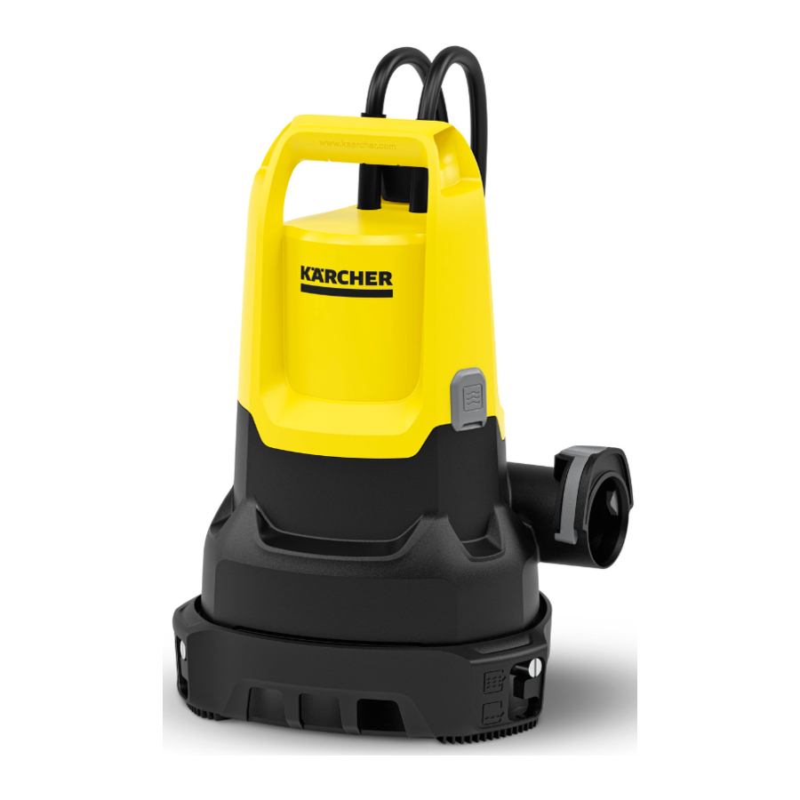 Kärcher SP 16.000 Dual - Flat-suction Submersible Dirty Water Pump Manual