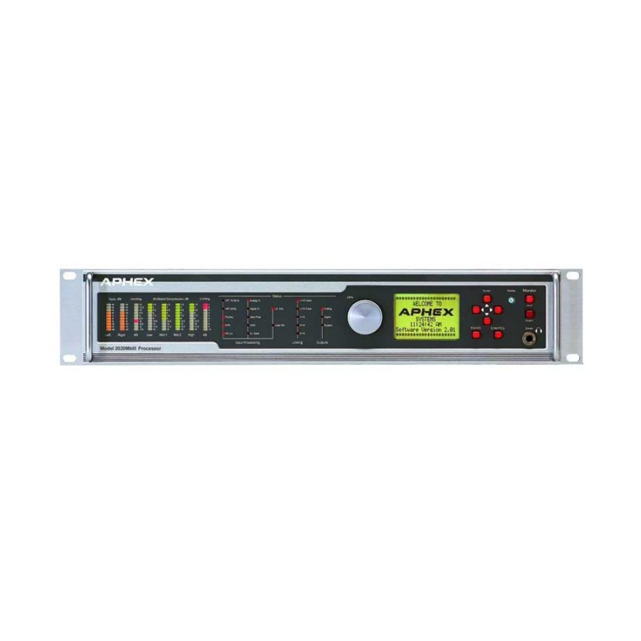 Aphex Broadcast Audio Processor 2020Mk II Brochure