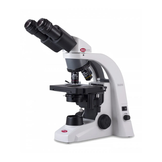 Motic BA210 series Instruction Manual