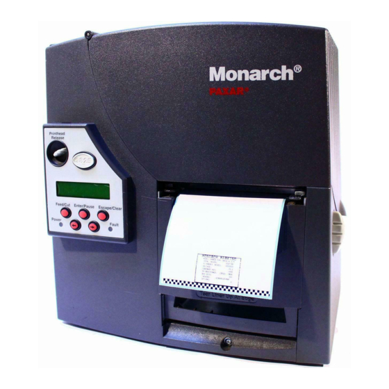 Paxar Monarch 9825 Quick Reference
