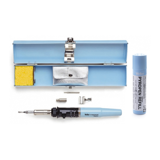Weller PYROPEN Piezo Operating Instructions Manual