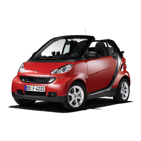 Smart Fortwo coupe 2007 Manuals
