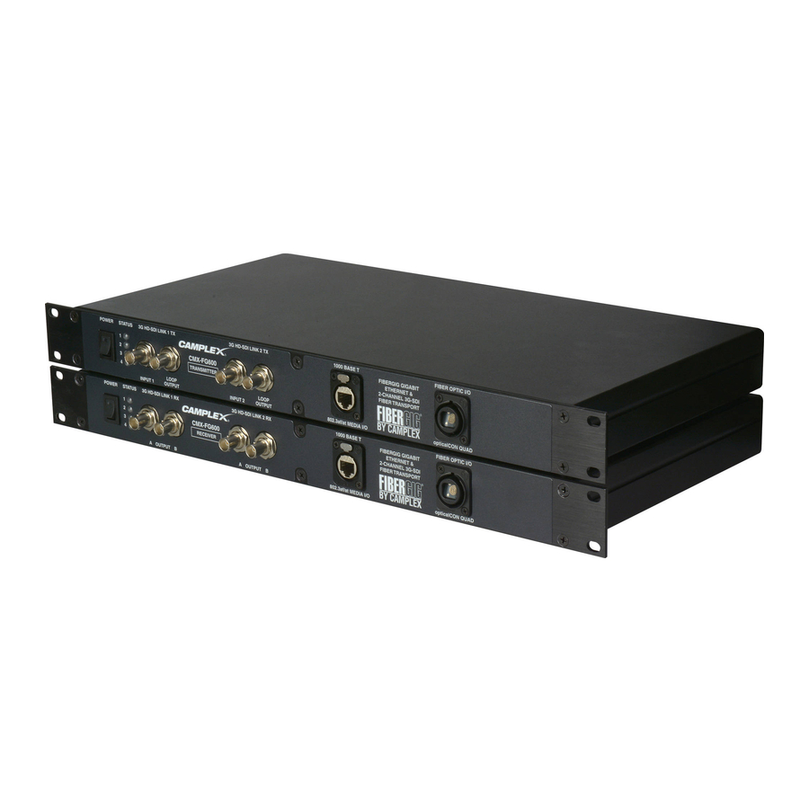Camplex CMX-FG600 User Manual