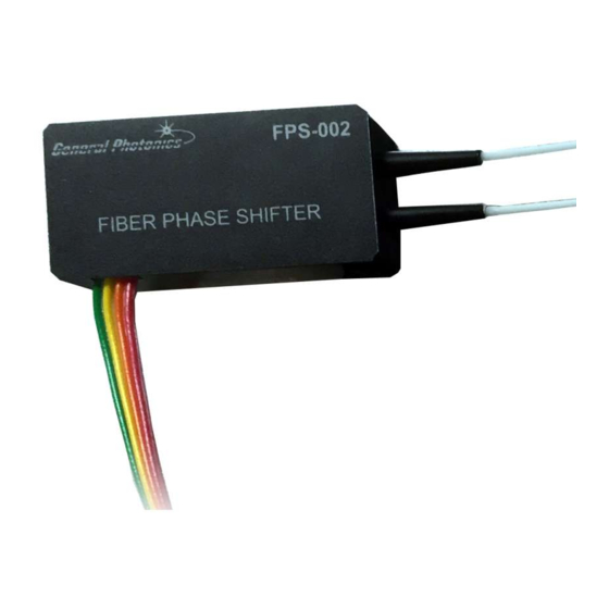 General Photonics FPS-002 Manuals