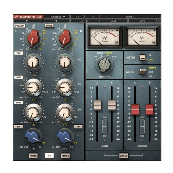 Waves SCHEPS 73 User Manual