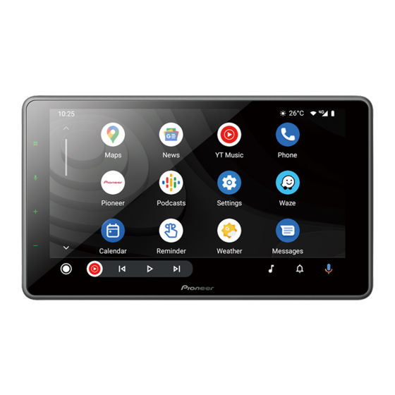 Pioneer DMH-ZF8550BT Quick Start Manual