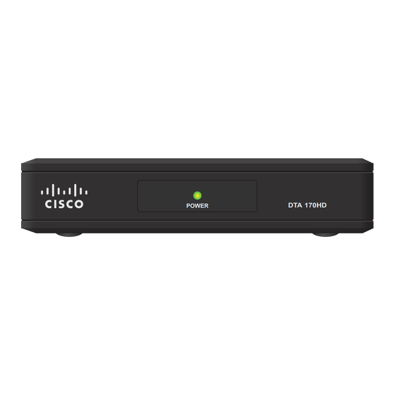 Cisco DTA 170HD Quick Reference Manual