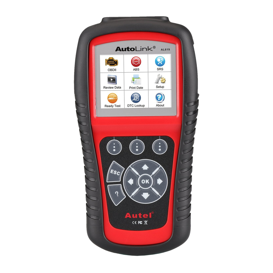 Autel Autolink AL619 Manual