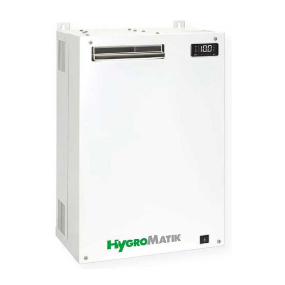 HygroMatik MiniSteam MSE05 Manual