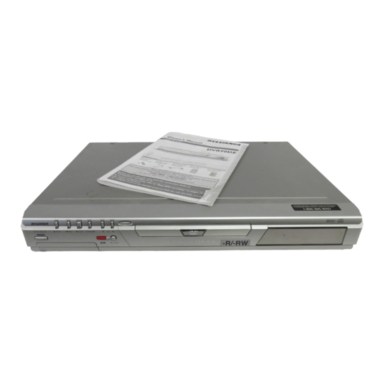 Sylvania DVR90DE Owner's Manual