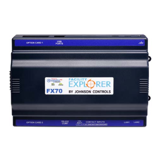 Johnson Controls FX70 Installation Instructions Manual