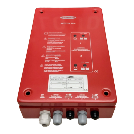 Fronius Acctiva Twin Manuals