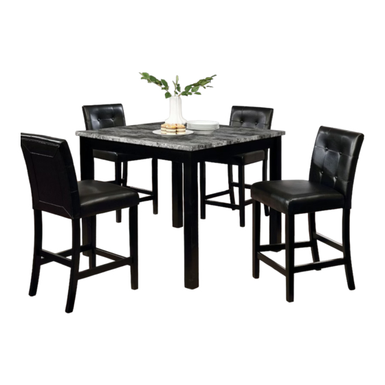 Furniture of America CM3712PT-5PK Assembly Instructions Manual