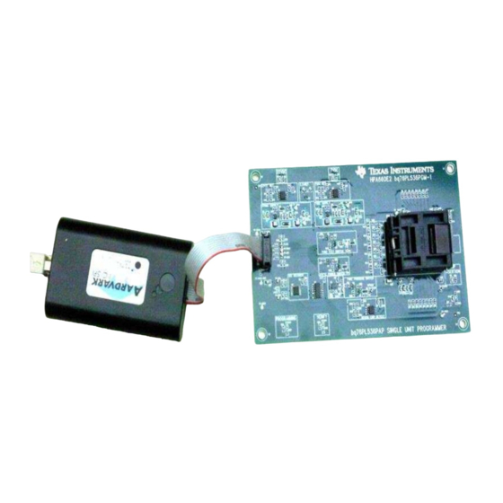 Texas Instruments bq76PL536PGM-1 Quick Start Manual