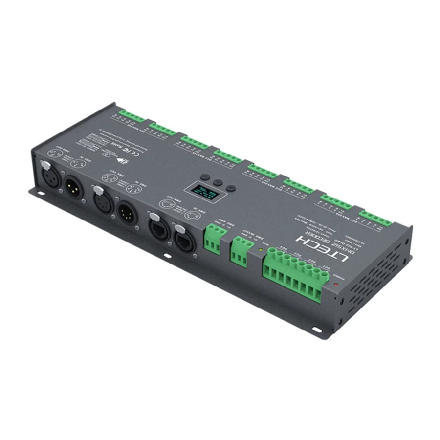 Ltech LT-932-OLED - DMX512 Decoder Manual