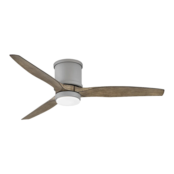 Hinkley HOVER FLUSH 52 Smart Ceiling Fan Manuals