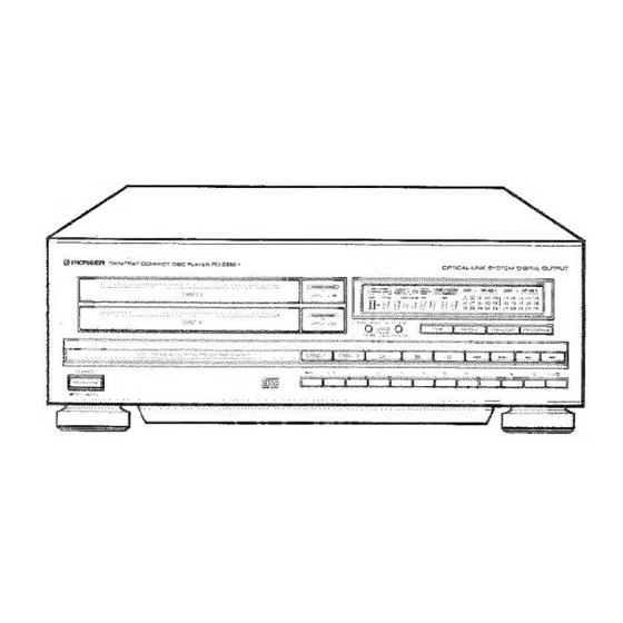 Pioneer PD-Z560T Operating Instructions Manual