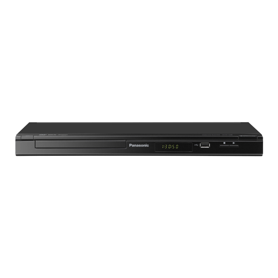 Panasonic DVD-S48 Operating Manual