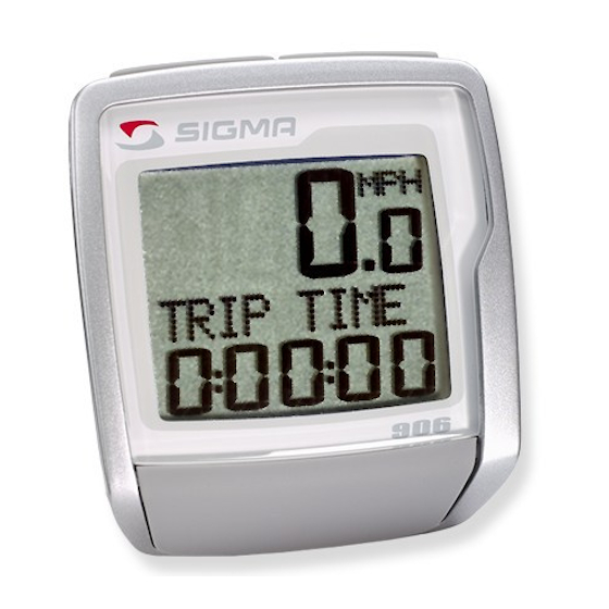 SIGMA BC 906 MANUAL Pdf Download ManualsLib