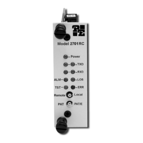 Patton electronics 2701RC Series User Manual
