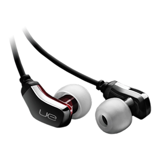 Logitech Ultimate Ears 600 Setup Manual