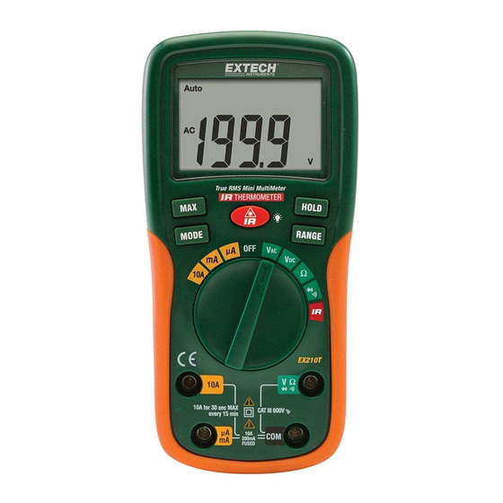 Extech Instruments EX210T User Manual