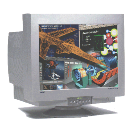 NEC MultiSync FP1350 Service Manual