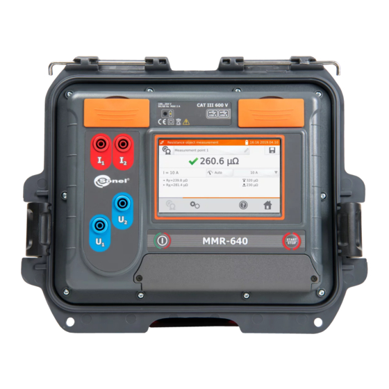 Sonel MMR-640 User Manual