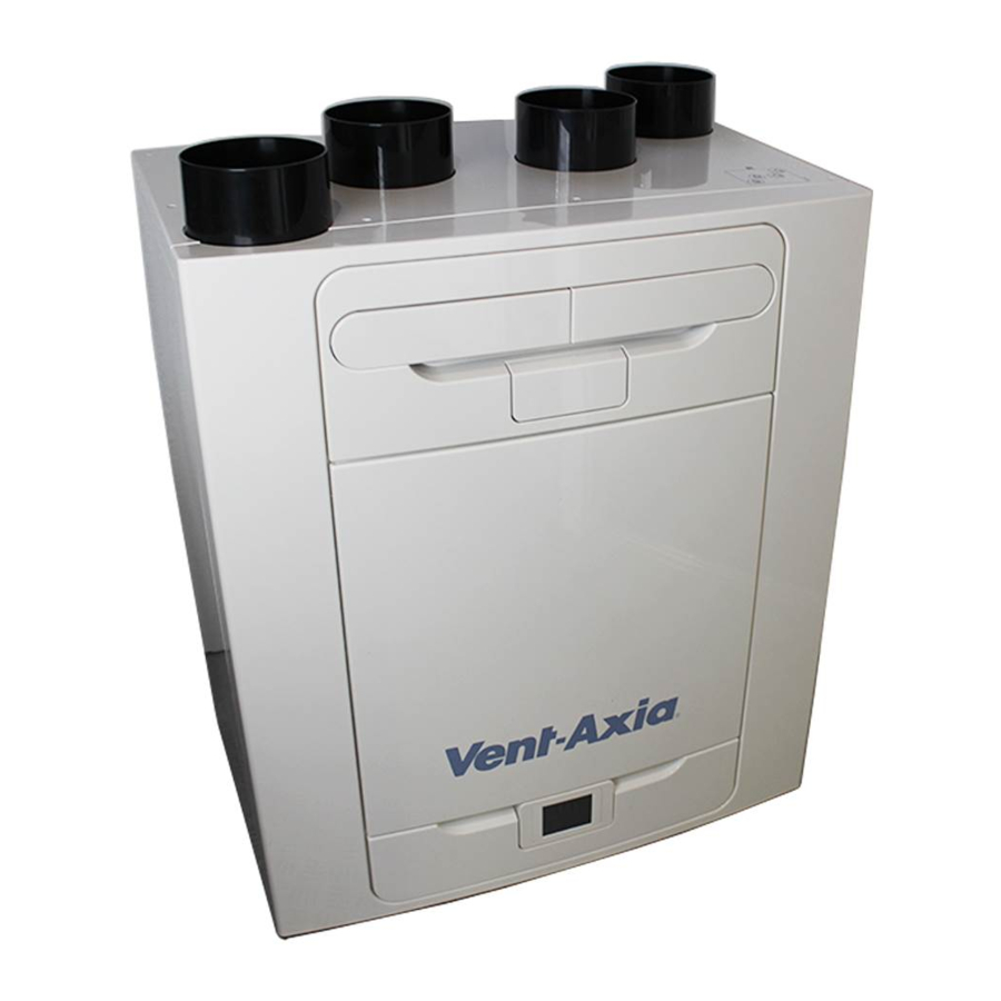 Regulus Vent-Axia Sentinel Kinetic Advance S Installation And Commissioning Instructions