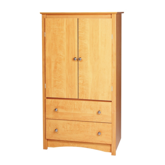 Prepac Wardrobe DC-3359 Assembly Instructions Manual