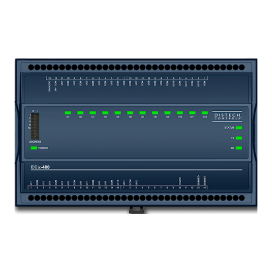 Distech Controls ECx-400 Series Installation Manual