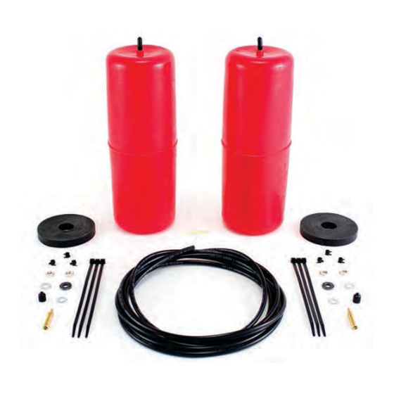 Air Lift 1000 60818 Installation Manual